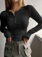 Vibemartini Everyday Rib Long Sleeve Top - Image 4