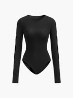 Vibemartini Keyhole Cutout Long Sleeve Bodysuit - Image 4