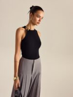 Vibemartini Metal Decor Sleeveless Top - Image 2
