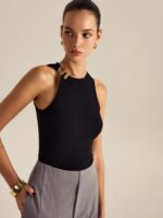 Vibemartini Metal Decor Sleeveless Top - Image 4