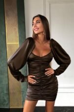 Bodycon long Sleeve evening dress - Image 8