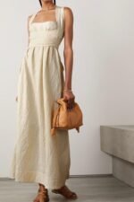 Summer cross wide loop wrap dress - Image 7