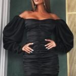 Bodycon long Sleeve evening dress