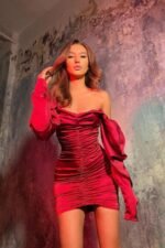 Bodycon long Sleeve evening dress - Image 5