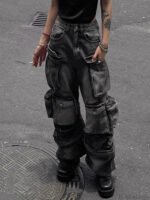 Baggy Y2K Goth Cyber Halloween Pants - Image 6