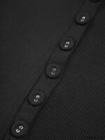 Button Down Long Sleeve Crop Shirt - Image 10