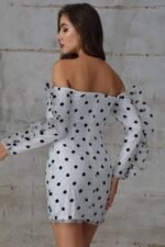 Chiffon Dot Mini  Casual Dress - Image 3