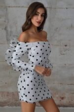 Chiffon Dot Mini  Casual Dress - Image 2
