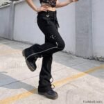 Dark Punk Y2K Pants for Halloween Gatherings - Image 16