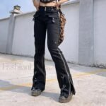 Dark Punk Y2K Pants for Halloween Gatherings - Image 8
