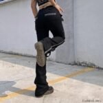 Dark Punk Y2K Pants for Halloween Gatherings - Image 14
