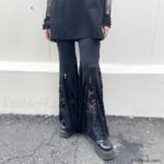 Flared Black Lace Pants for Halloween Events - Image 13