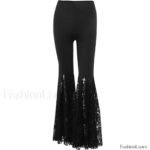 Flared Black Lace Pants for Halloween Events - Image 15