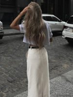 Parisian Slit Maxi Skirt - Image 4
