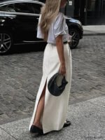 Parisian Slit Maxi Skirt - Image 8