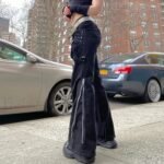 Punk Rivet Zipper Cargo Pants: Y2K Techwear Leggings - Image 8