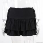 Sexy Japanese Harajuku Girls Sweet Lace Plaid High Waist Pleated Gothic Cute Skirt - Image 7