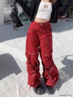 Vintage Red Pants for Halloween Celebrations - Image 13