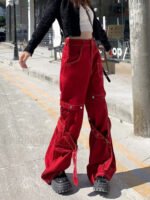 Vintage Red Pants for Halloween Celebrations - Image 3