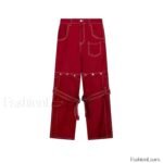 Vintage Red Pants for Halloween Celebrations - Image 8