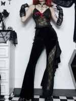 Wide Leg Gothic Halloween Pants - Image 4