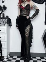 Wide Leg Gothic Halloween Pants - Image 3
